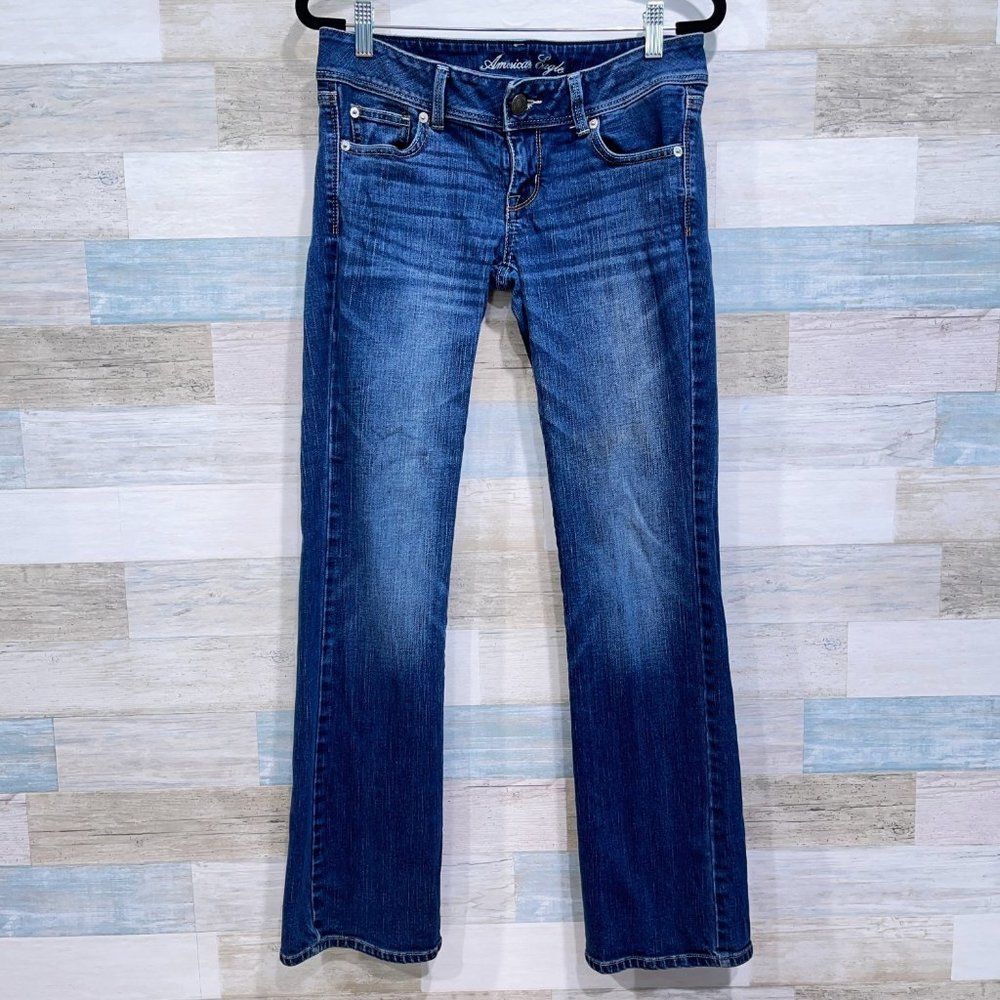 AMERICAN EAGLE Slim Boot Jeans Dark Wash Womens 4
